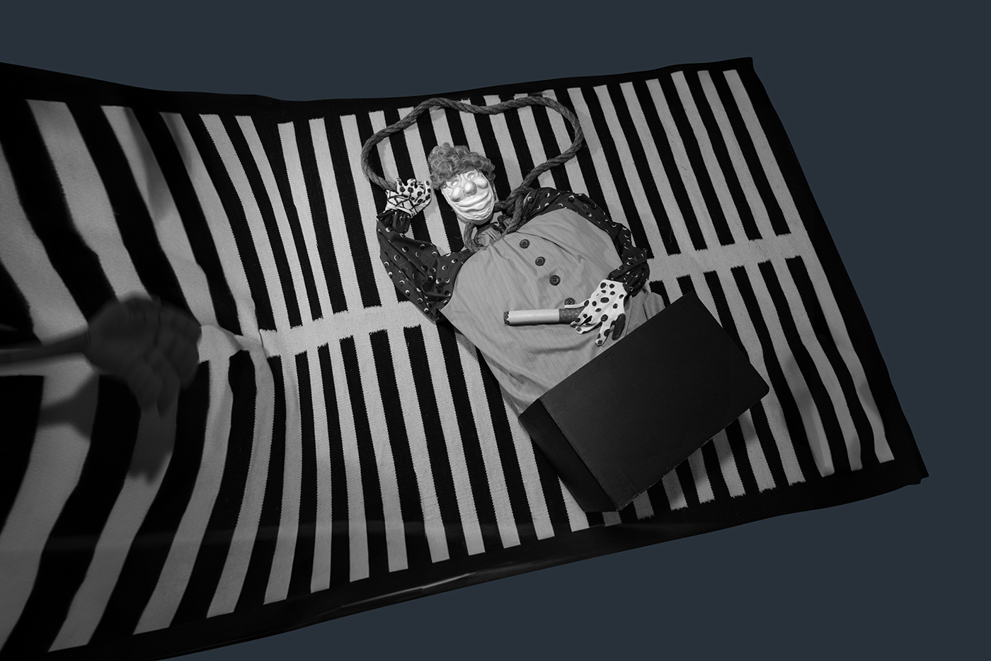 It looks like I killed the clown — self-portrait by Feris